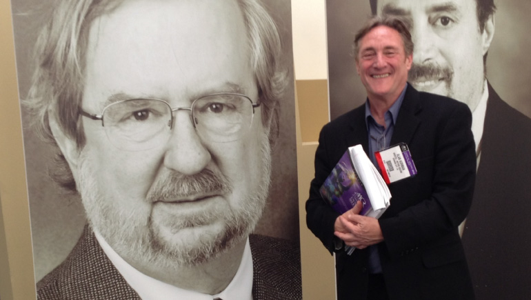 Alan Korman (right) celebrating Jim Allison, the first winner of the annual AACR-Cancer Research Institute Lloyd J. Old Award in Cancer Immunology.